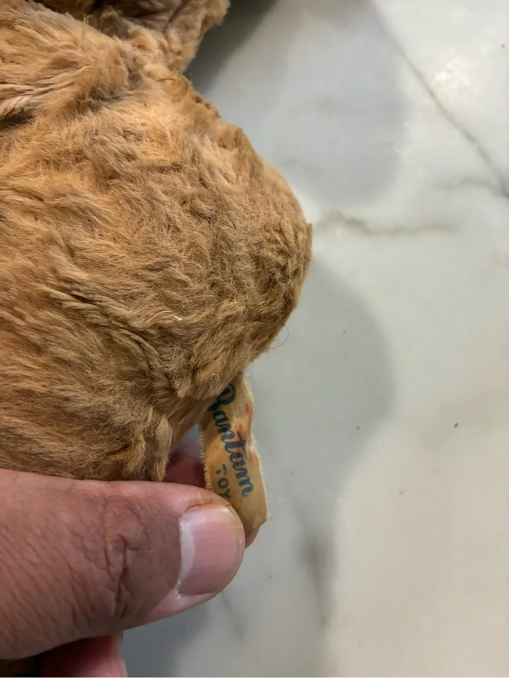 1950s Bantam US Toys Tan Brown Floppy Puppy Dog Plush Stuffed Animal